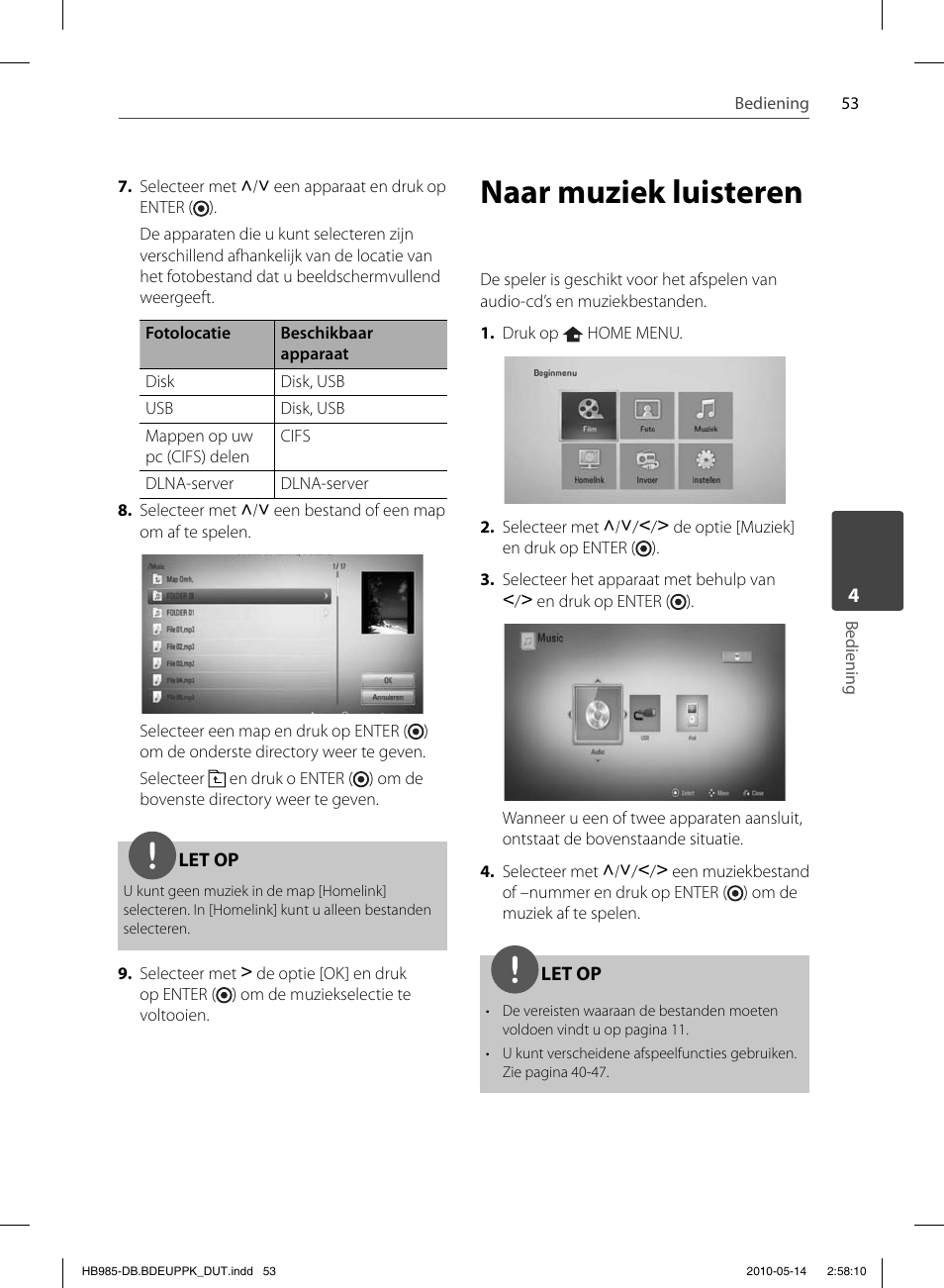 Naar muziek luisteren | Pioneer BCS-303 User Manual | Page 423 / 448