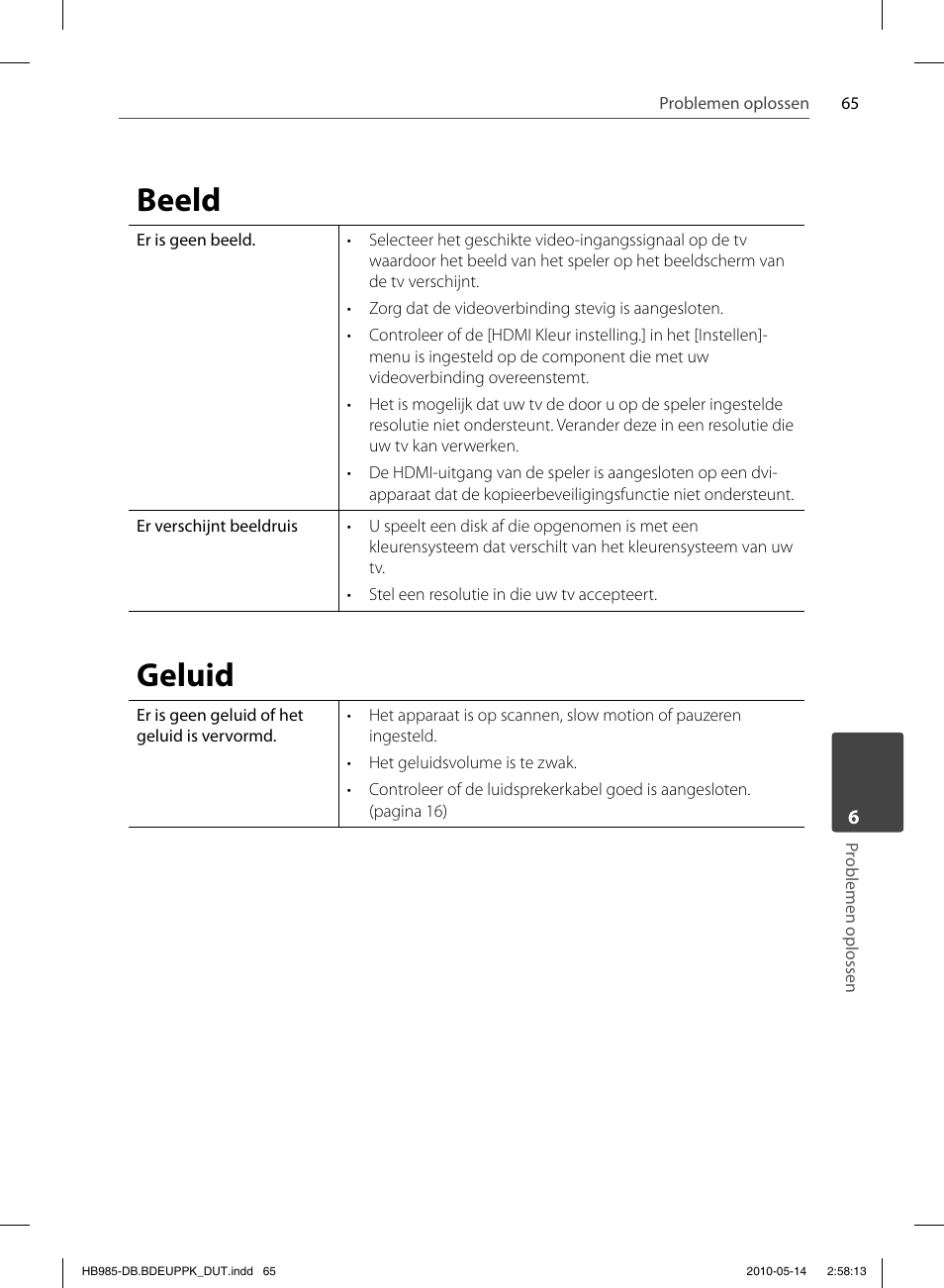 Beeld, Geluid | Pioneer BCS-303 User Manual | Page 435 / 448