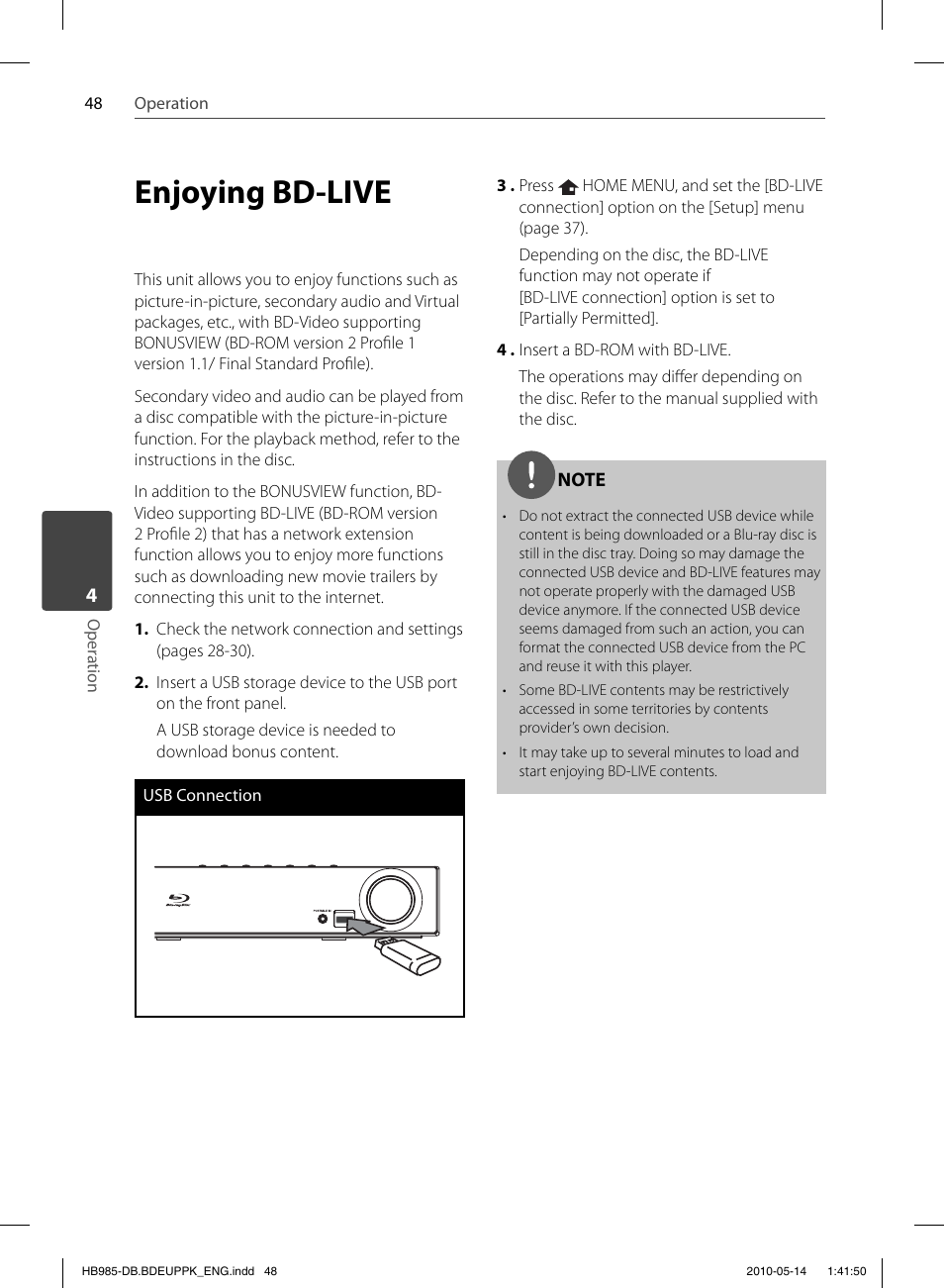 Enjoying bd-live | Pioneer BCS-303 User Manual | Page 48 / 448
