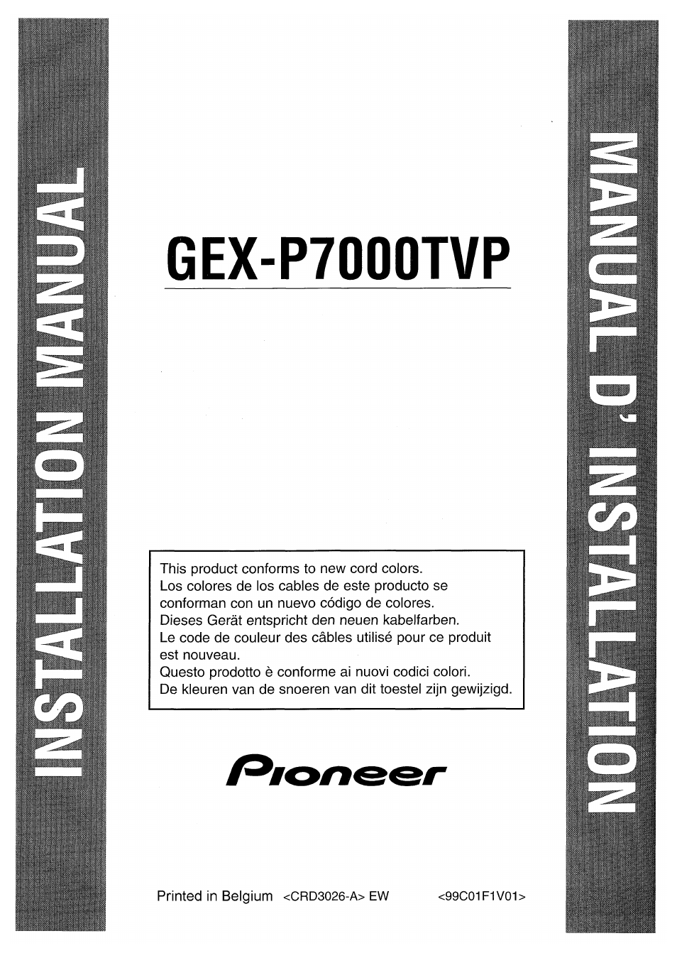 Pioneer GEX-P7000TVP User Manual | 31 pages