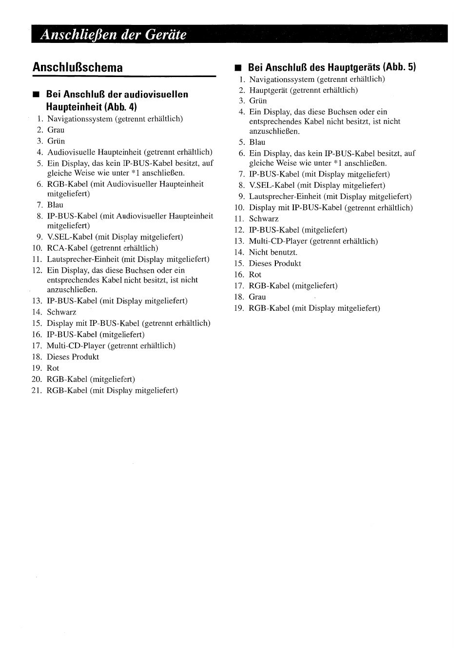 Anschließen der geräte, Anschlußschema | Pioneer GEX-P7000TVP User Manual | Page 24 / 31