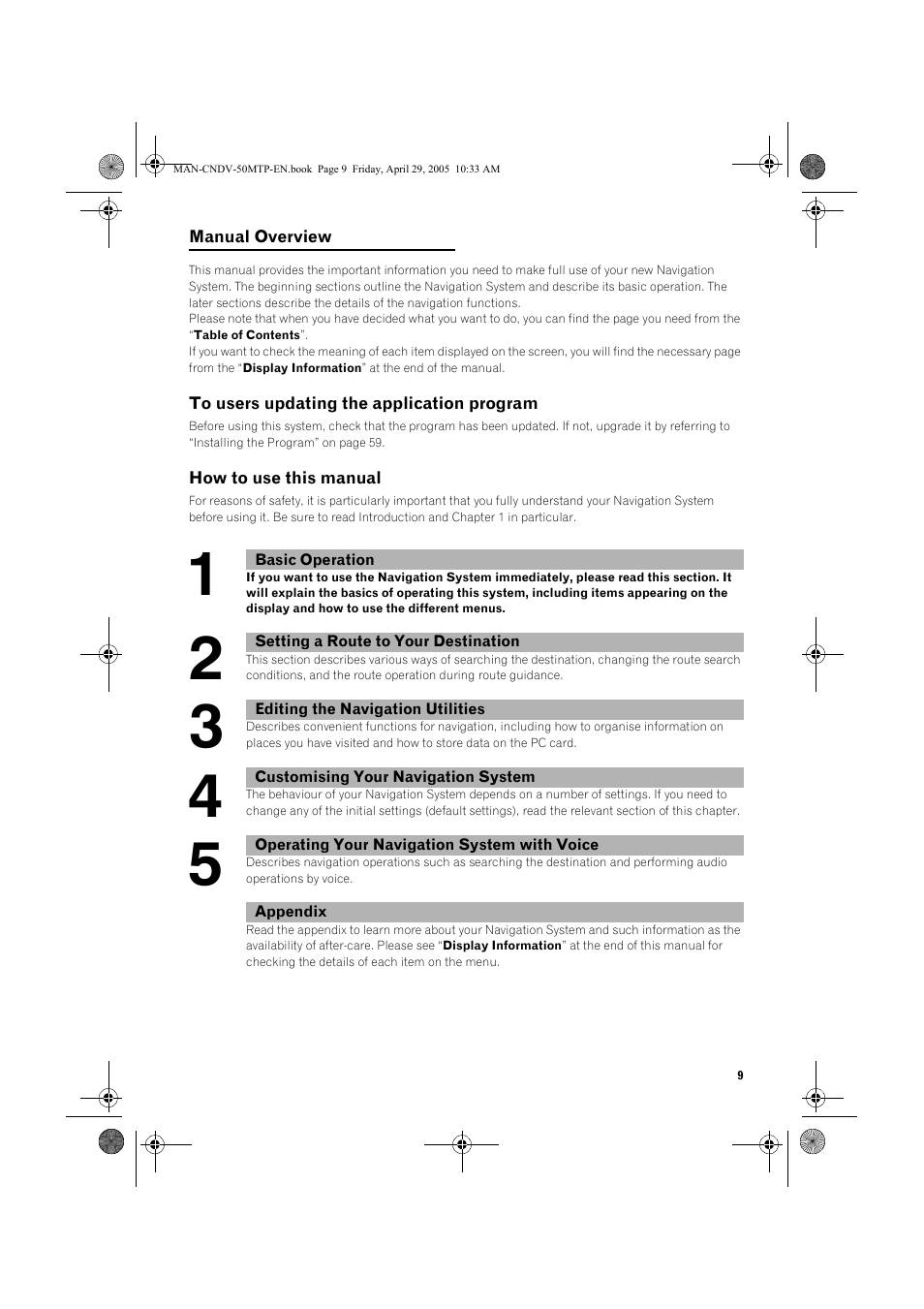 Pioneer CNDV-50MT User Manual | Page 11 / 84