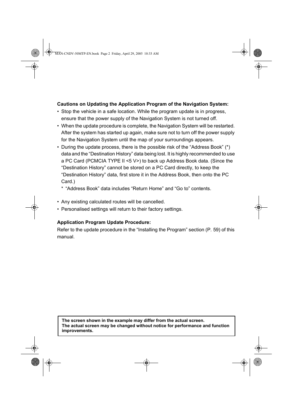 Pioneer CNDV-50MT User Manual | Page 2 / 84