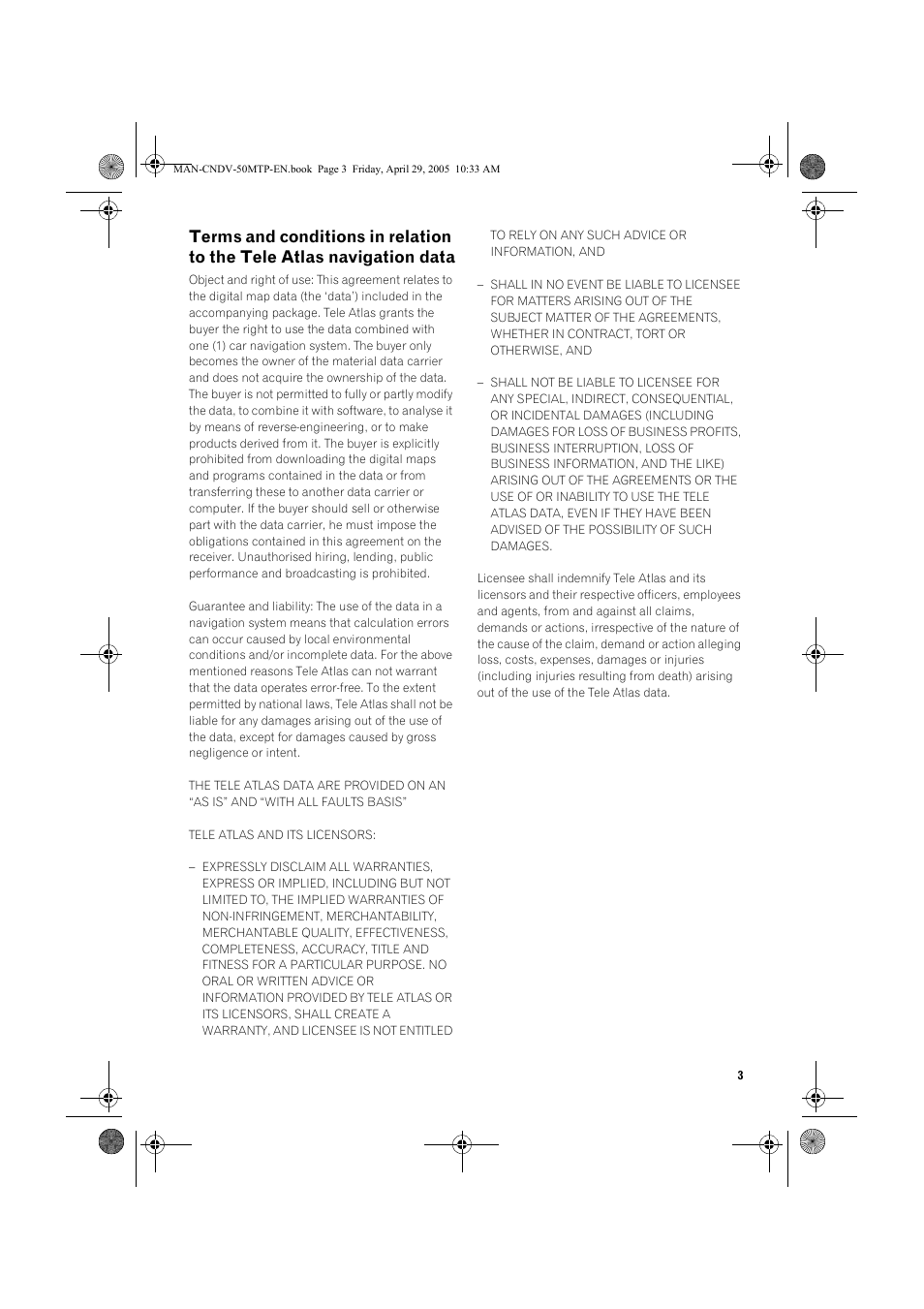 Pioneer CNDV-50MT User Manual | Page 5 / 84