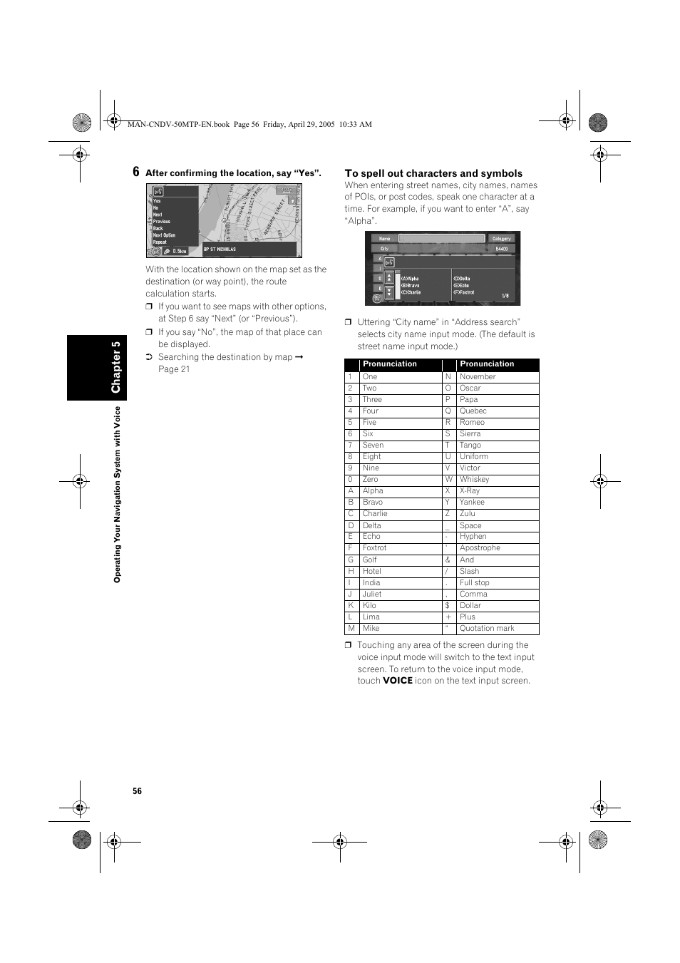 Ch ap te r 5 | Pioneer CNDV-50MT User Manual | Page 58 / 84
