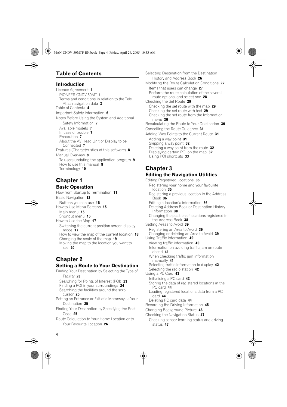 Pioneer CNDV-50MT User Manual | Page 6 / 84