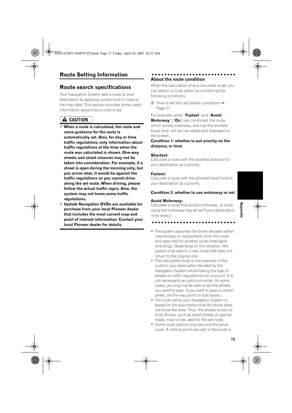 Pioneer CNDV-50MT User Manual | Page 75 / 84