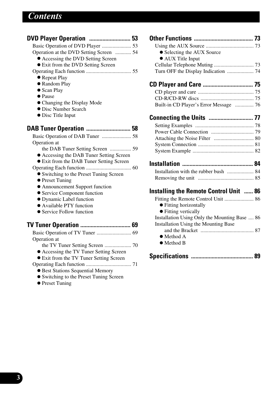 Pioneer RS-D7R User Manual | Page 4 / 91