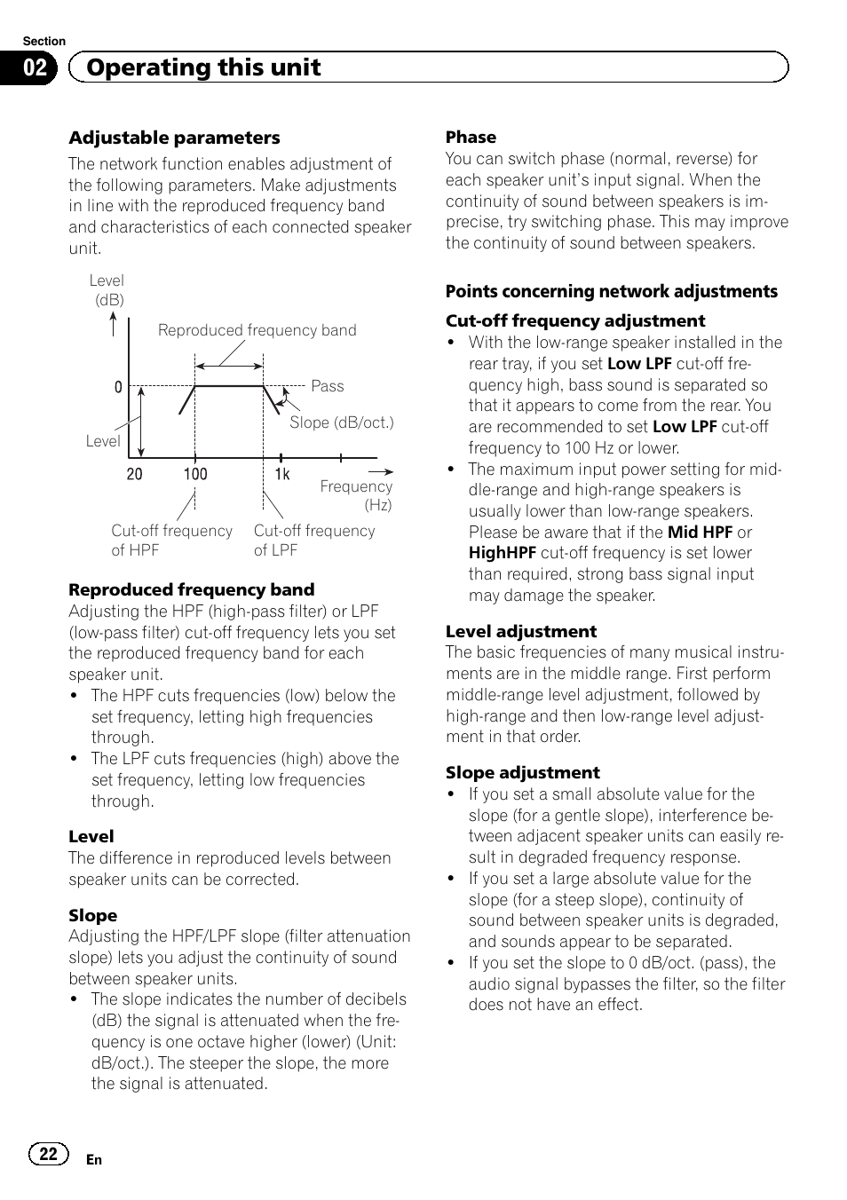 02 operating this unit | Pioneer DEH-80PRS User Manual | Page 22 / 52