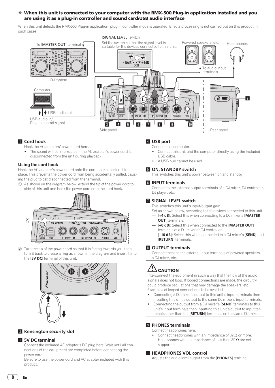 Rl r l | Pioneer RMX-500 User Manual | Page 8 / 15