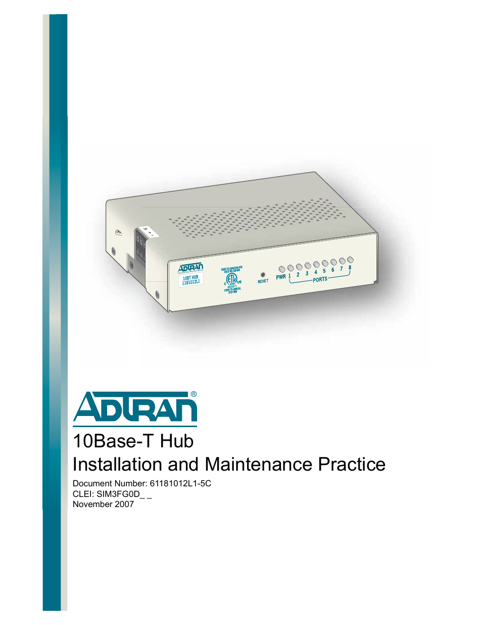 ADTRAN Hub User Manual | 20 pages