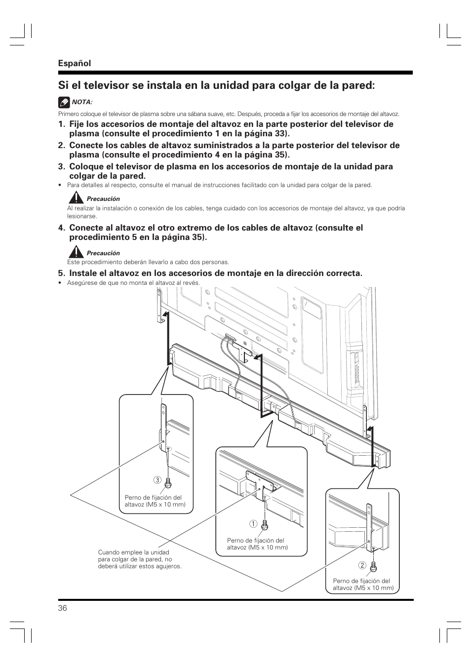Pioneer PDP-S59 User Manual | Page 36 / 44