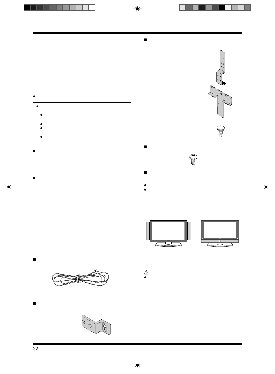 檢查附件, 使用之前, 安裝工作須知 | Pioneer PDP-S12-LR User Manual | Page 32 / 40