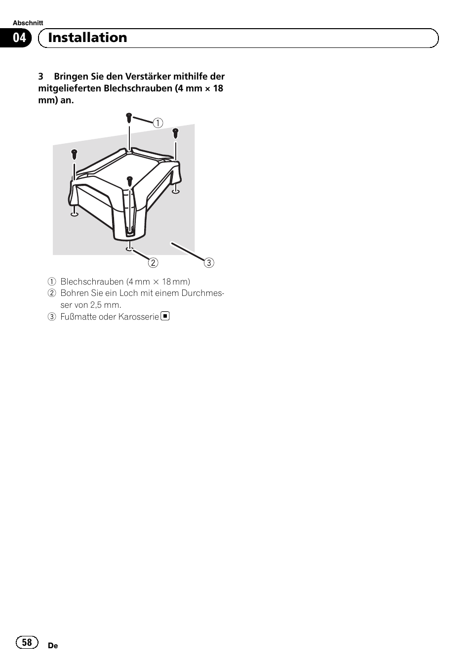04 installation | Pioneer GM-3500T User Manual | Page 58 / 84