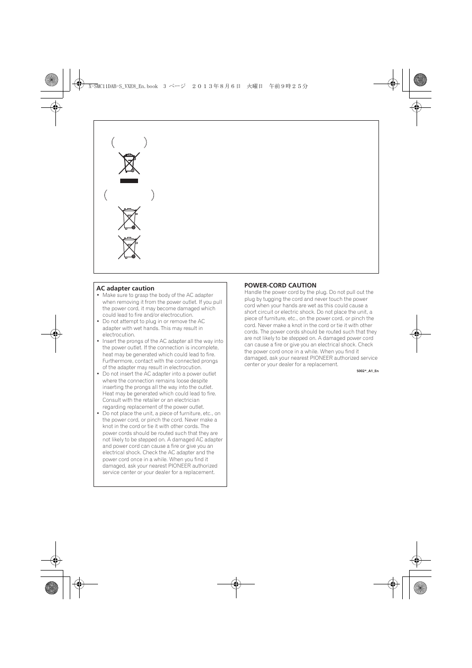 Pioneer X-SMC11DAB-S User Manual | Page 3 / 32