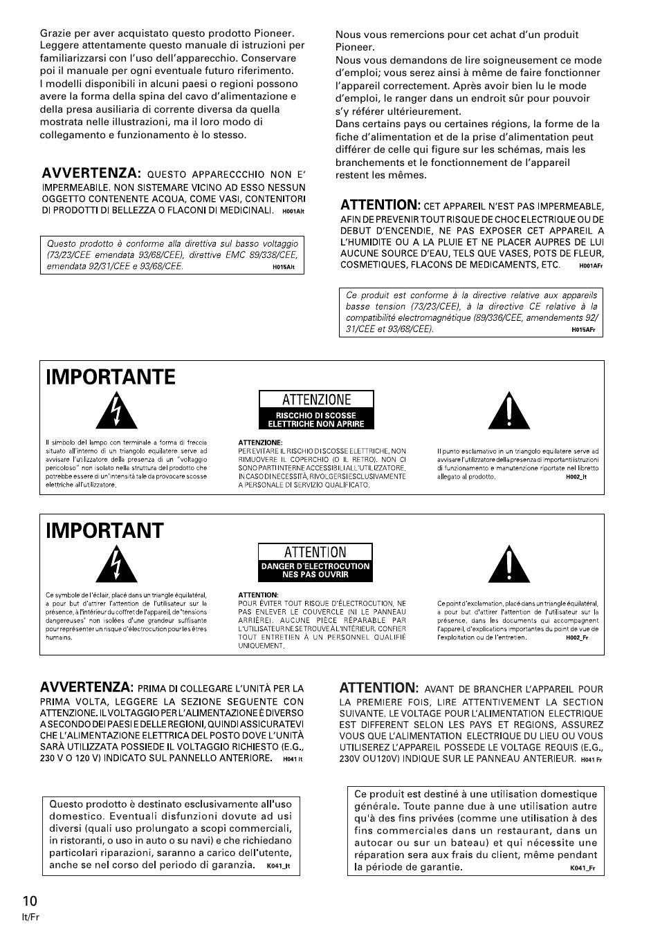 Pioneer M-10X User Manual | Page 10 / 36