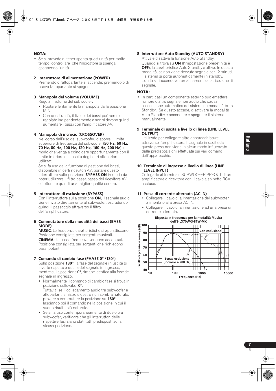 Pioneer S-LX70W User Manual | Page 31 / 99