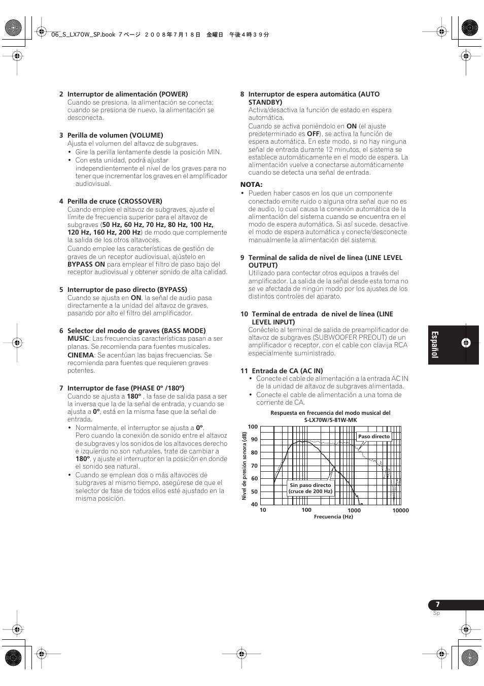 Pioneer S-LX70W User Manual | Page 47 / 99