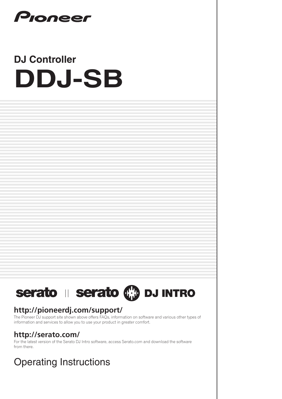 Pioneer DDJ-SB User Manual | 22 pages