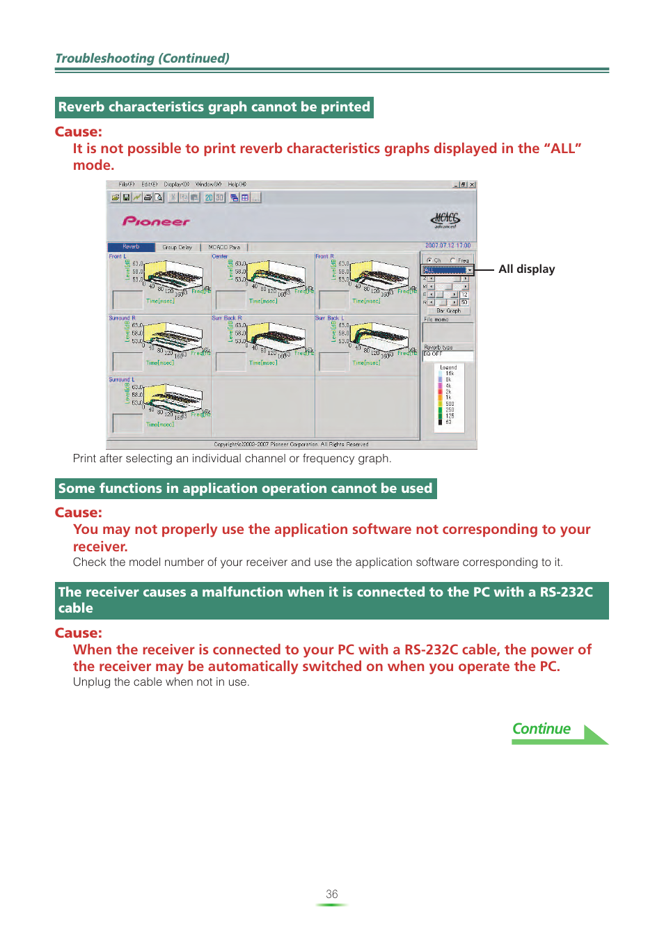 Continue | Pioneer VSX-LX60 User Manual | Page 36 / 38