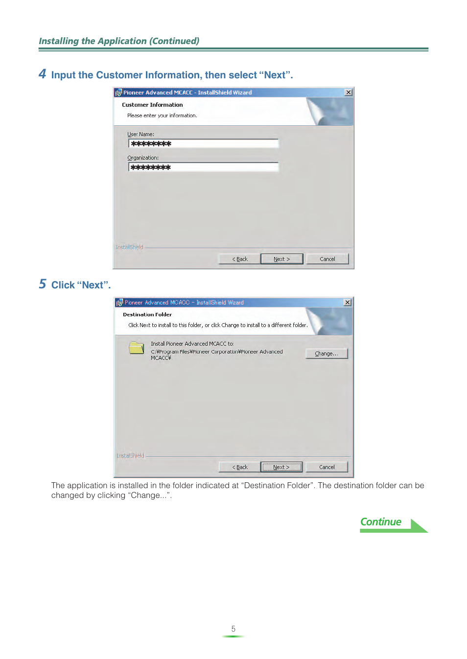 Continue | Pioneer VSX-LX60 User Manual | Page 5 / 38