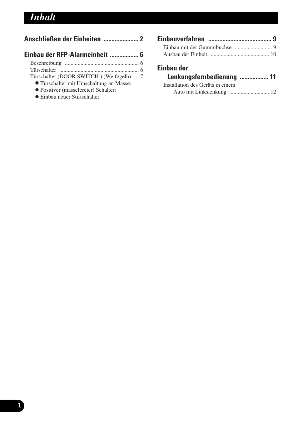 Inhalt | Pioneer MEH-P9100R User Manual | Page 26 / 76