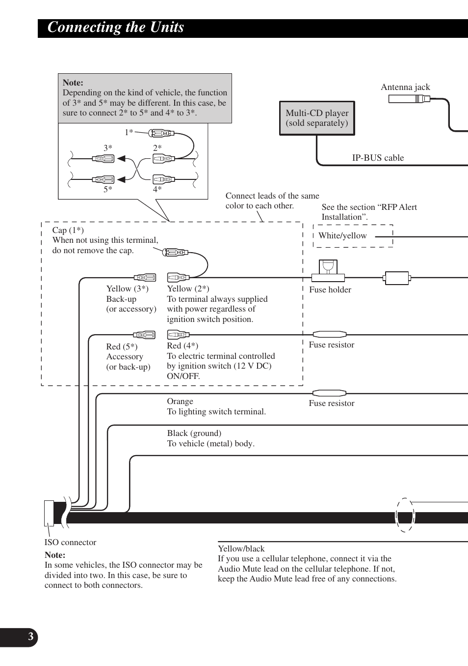 Connecting the units | Pioneer MEH-P9100R User Manual | Page 4 / 76