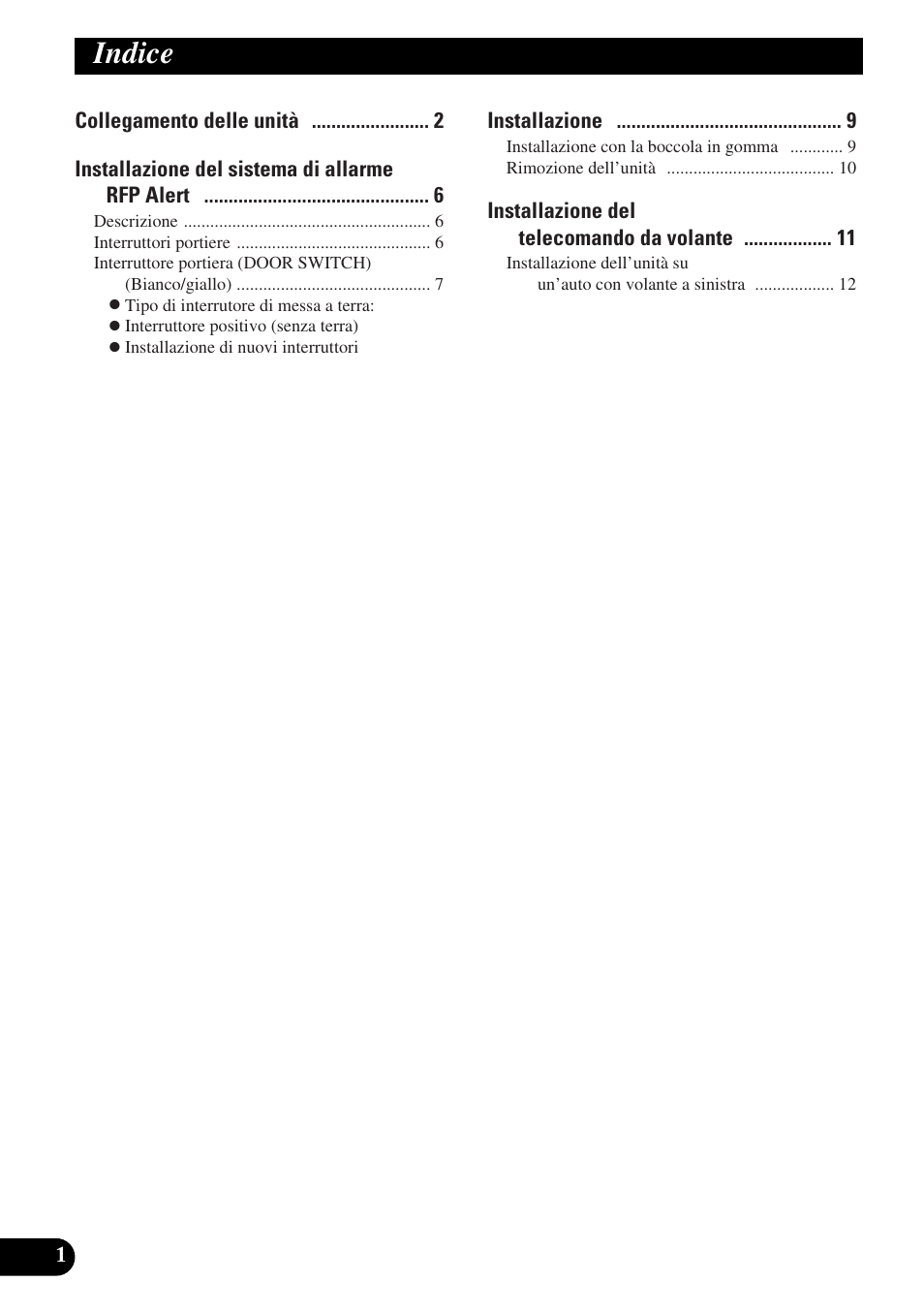 Indice | Pioneer MEH-P9100R User Manual | Page 50 / 76