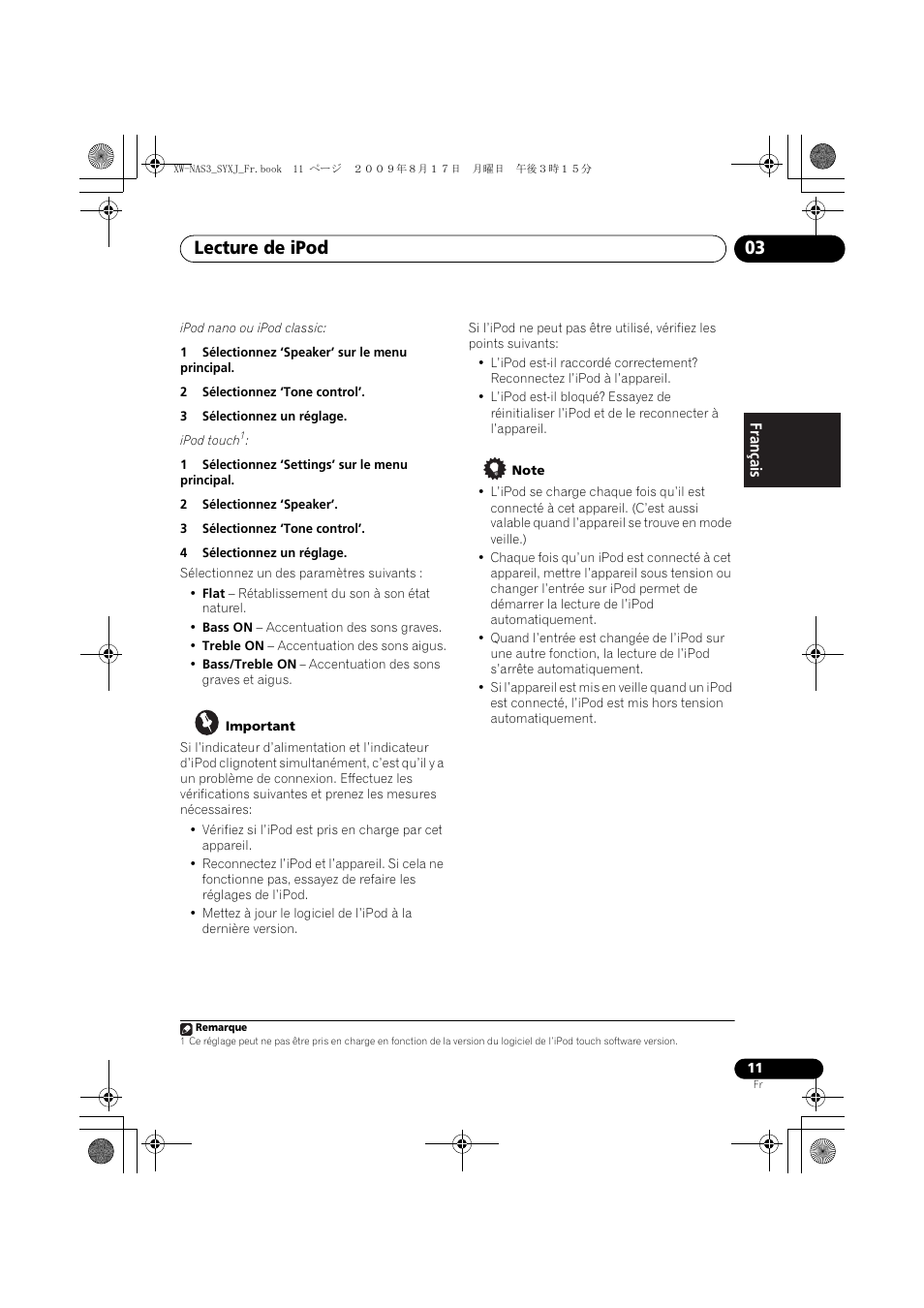 Lecture de ipod 03 | Pioneer XW-NAS3 User Manual | Page 29 / 56