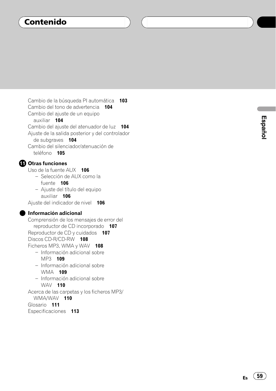 Pioneer DEH-P5630MP User Manual | Page 59 / 115