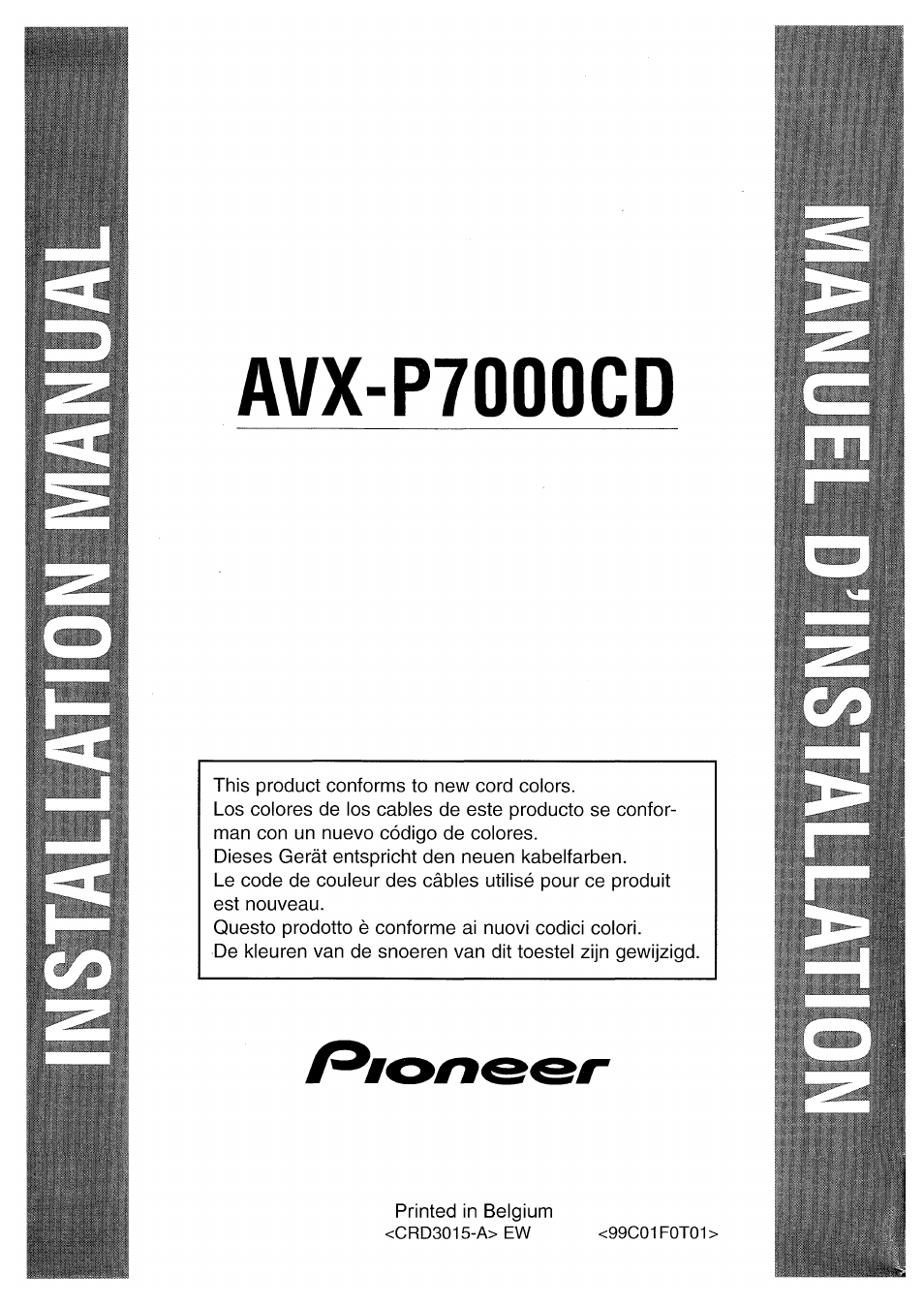 Pioneer AVX-P7000CD User Manual | 24 pages