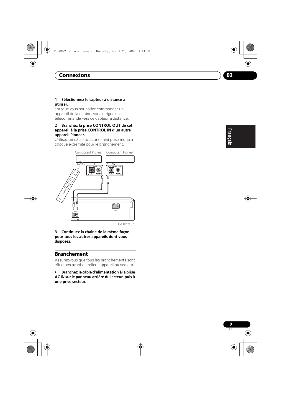 Branchement, Connexions 02 | Pioneer PD-D6MK2-K User Manual | Page 27 / 128