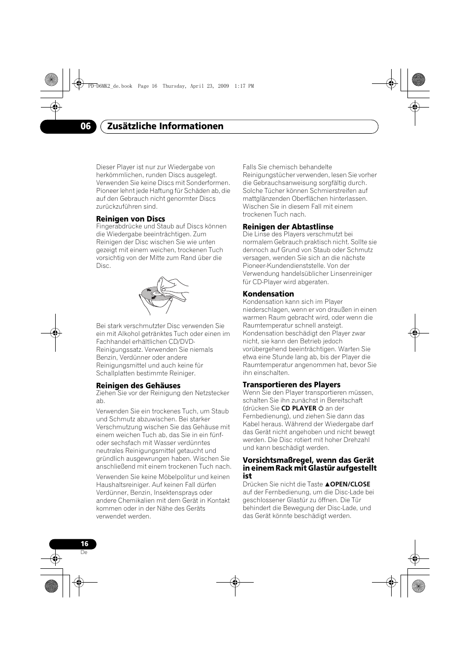 Zusätzliche informationen 06 | Pioneer PD-D6MK2-K User Manual | Page 52 / 128