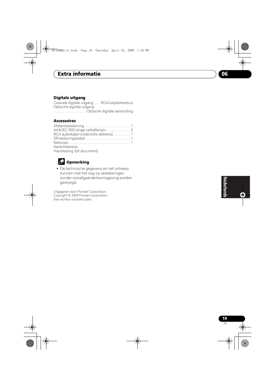 Extra informatie 06 | Pioneer PD-D6MK2-K User Manual | Page 73 / 128