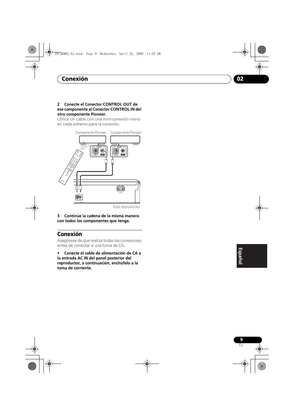 Conexión, Conexión 02 | Pioneer PD-D6MK2-K User Manual | Page 99 / 128