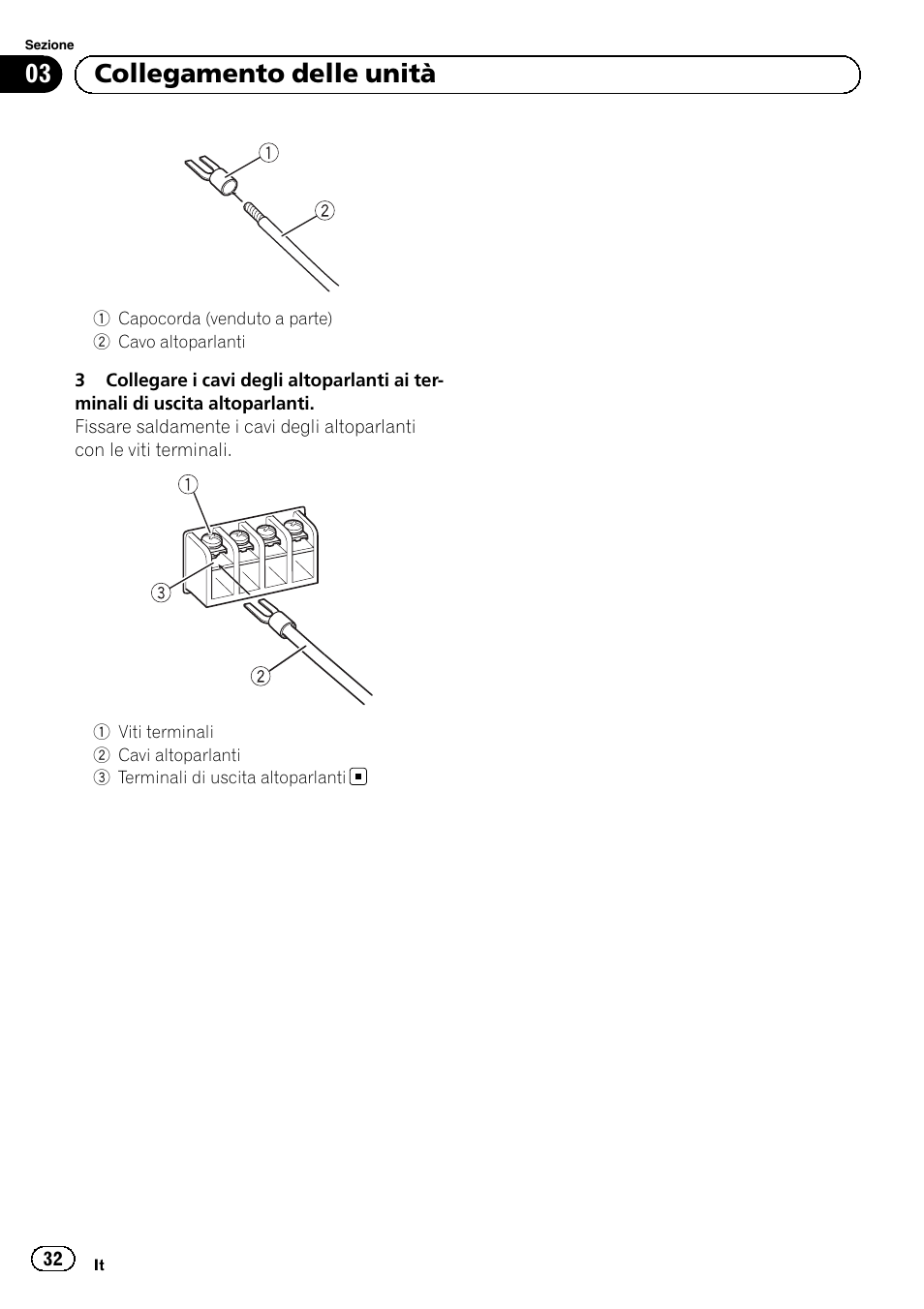 03 collegamento delle unità | Pioneer GM-5500T User Manual | Page 32 / 84