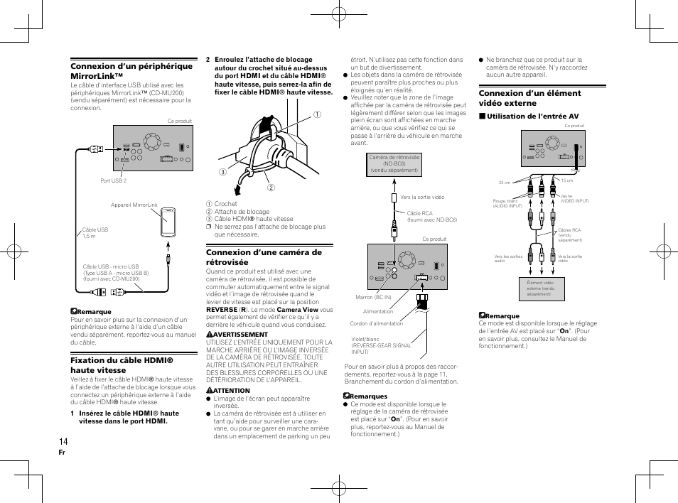 Pioneer AVH-X8600BT User Manual | Page 14 / 64