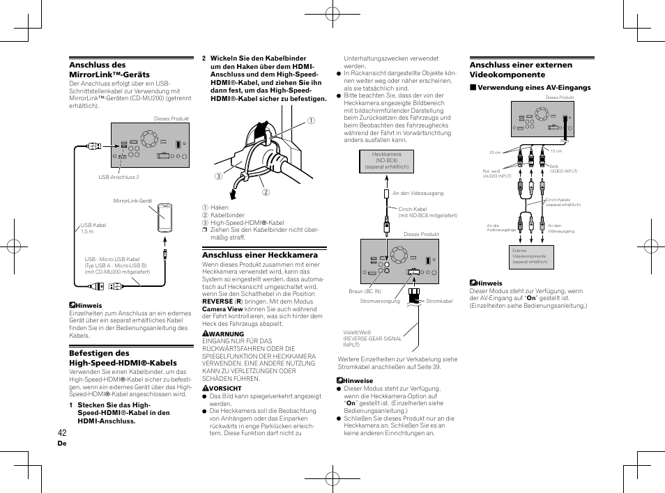 Pioneer AVH-X8600BT User Manual | Page 42 / 64