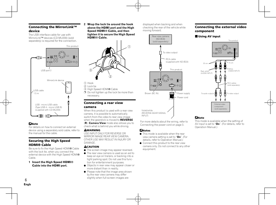 Pioneer AVH-X8600BT User Manual | Page 6 / 64