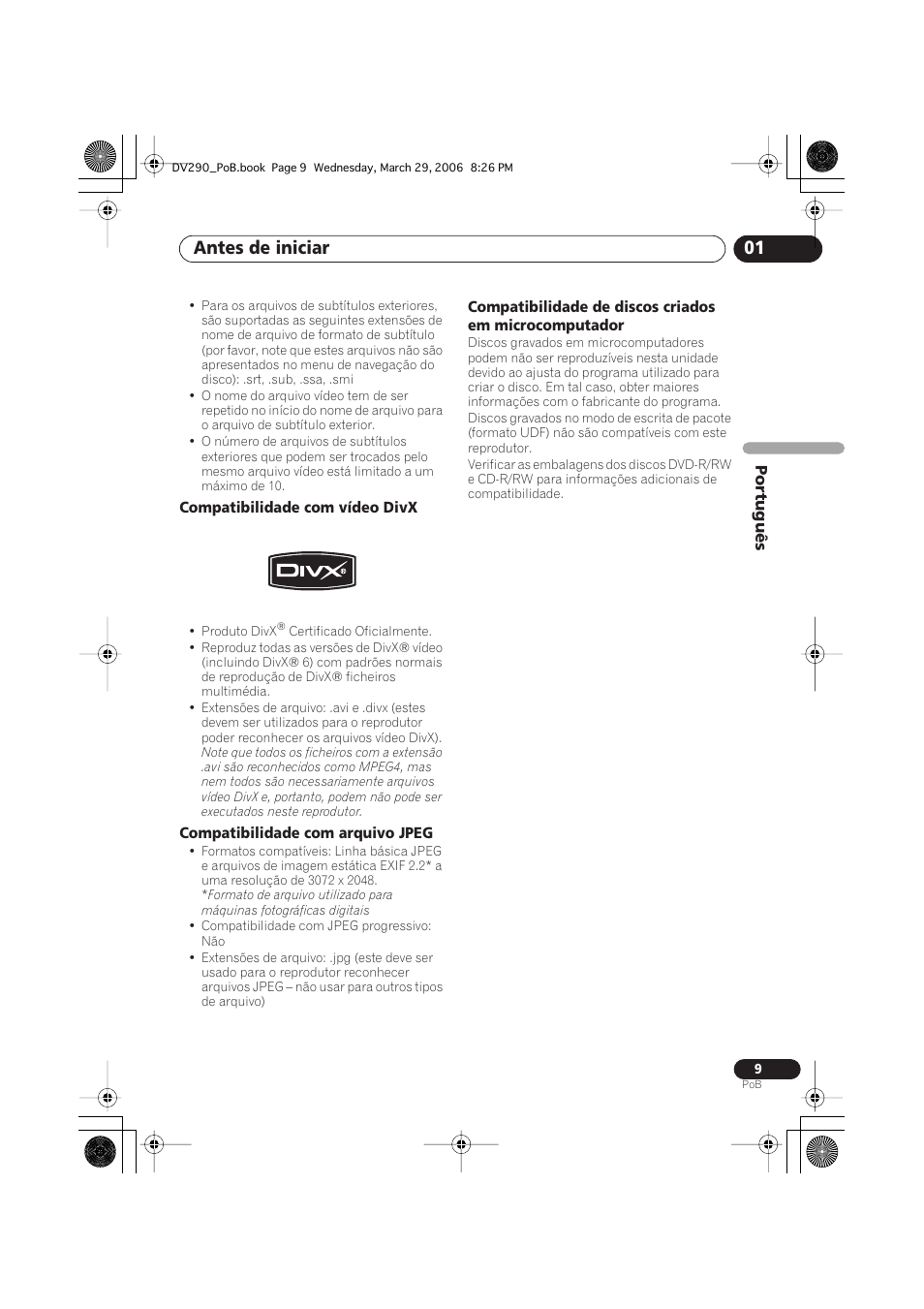 Antes de iniciar 01 | Pioneer DV-393-S User Manual | Page 51 / 87