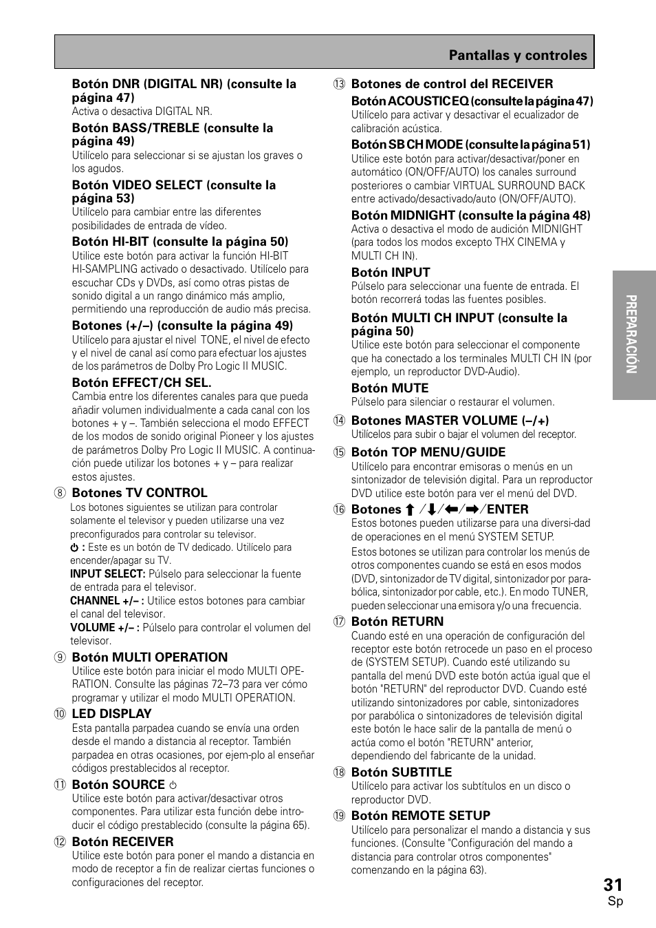 Prep ara tion | Pioneer VSX-D1011-S User Manual | Page 31 / 108
