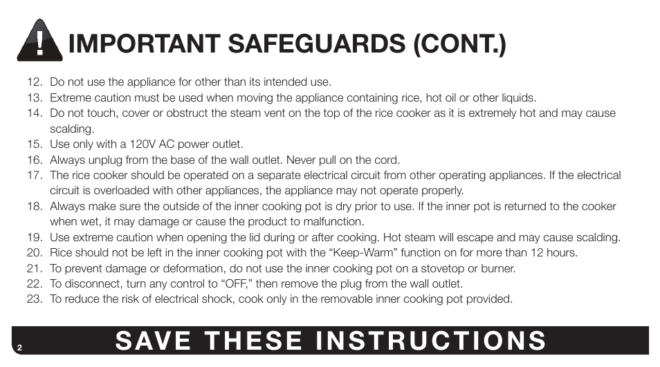 Aroma ARC-747-1NGR User Manual | Page 4 / 27
