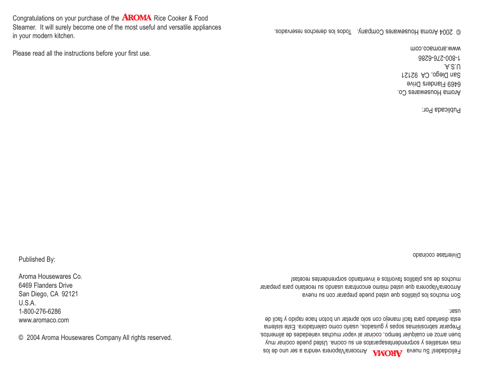 Aroma ARC-703-G User Manual | Page 2 / 12