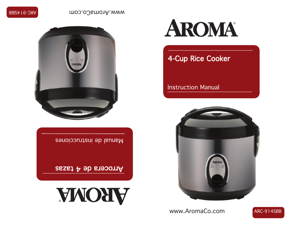 Aroma ARC-914SBB User Manual | 13 pages