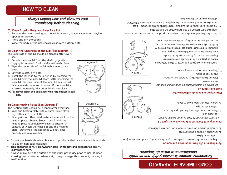 Hho ow w tto o cclleea ann | Aroma ARC-914SBB User Manual | Page 10 / 13