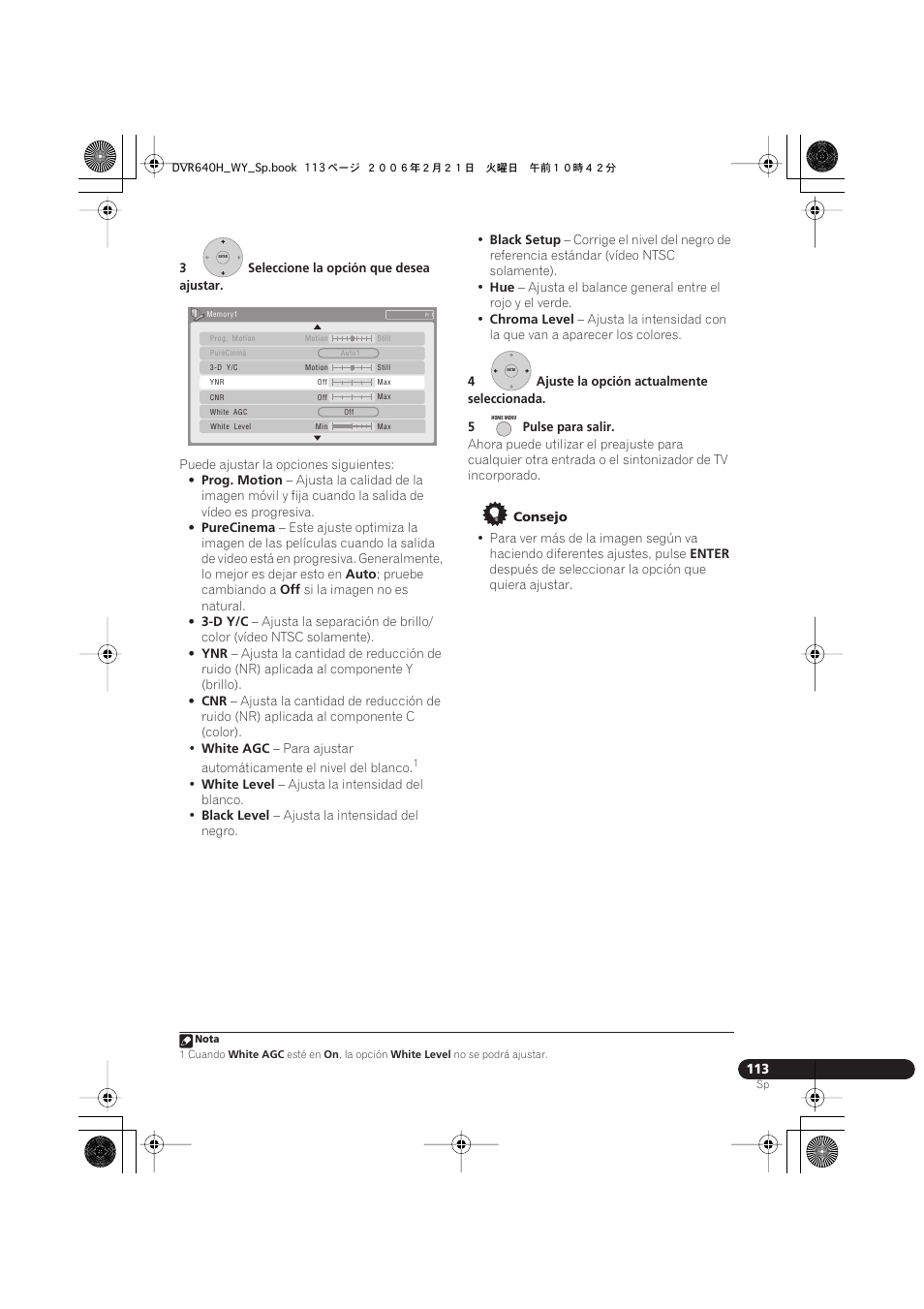 Pioneer DVR-540H-S User Manual | Page 113 / 144