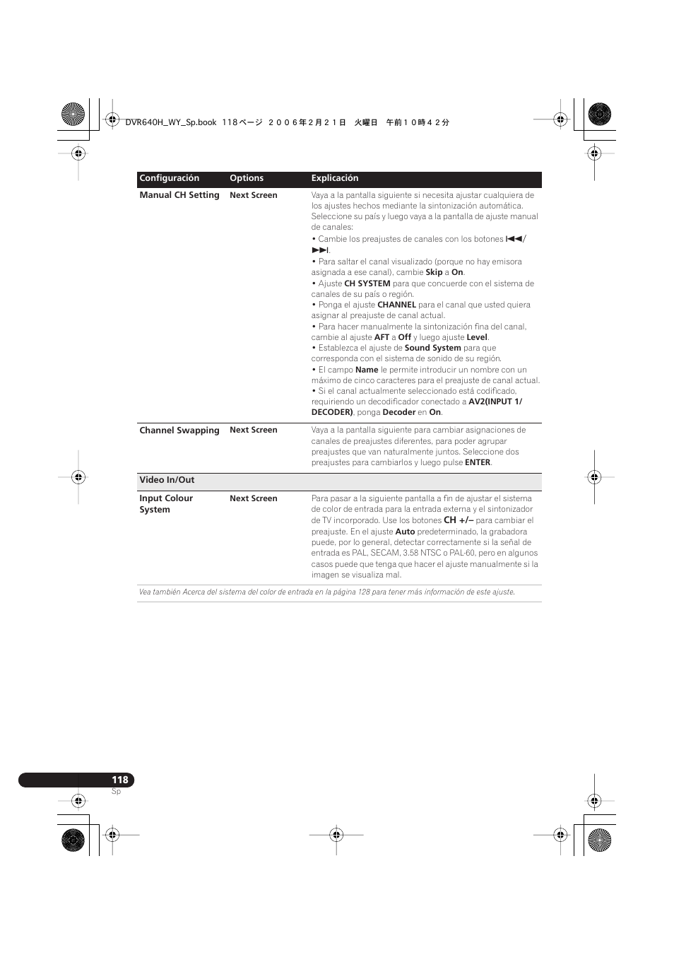 Pioneer DVR-540H-S User Manual | Page 118 / 144