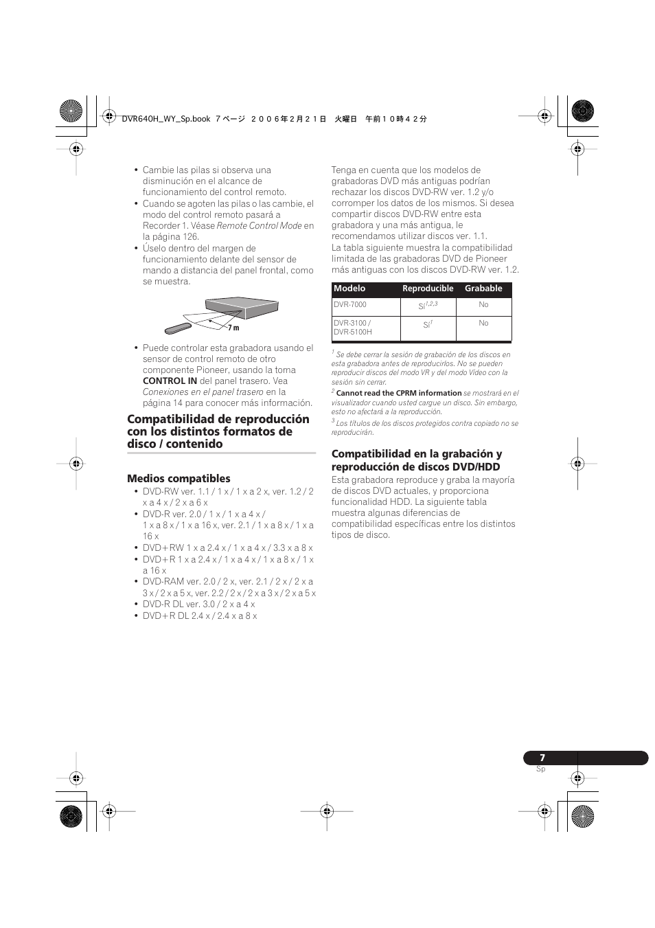 Pioneer DVR-540H-S User Manual | Page 7 / 144