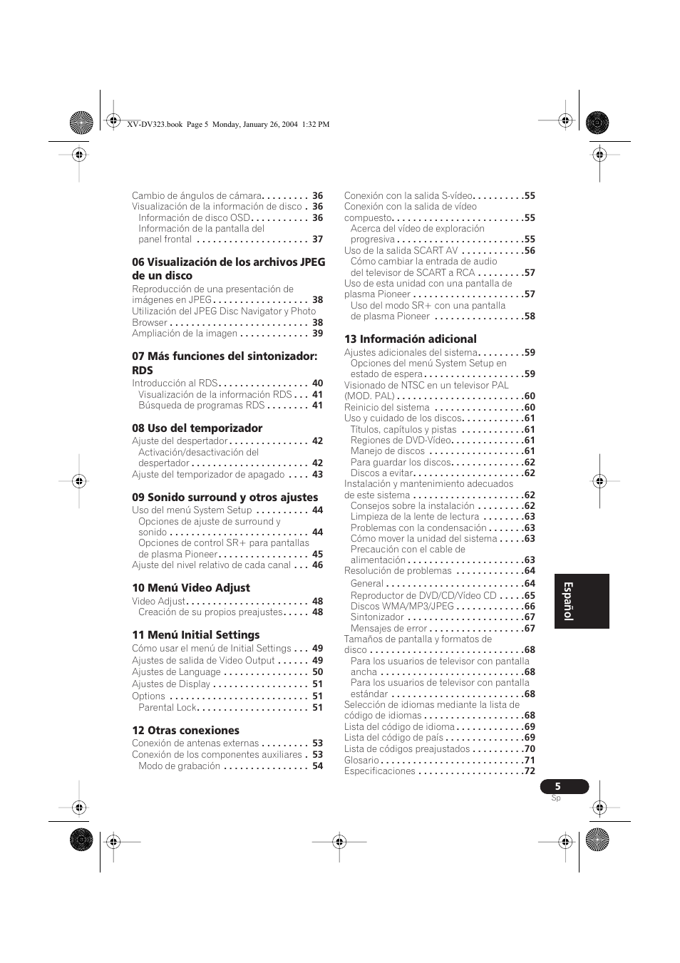 Pioneer DCS-424 User Manual | Page 5 / 74