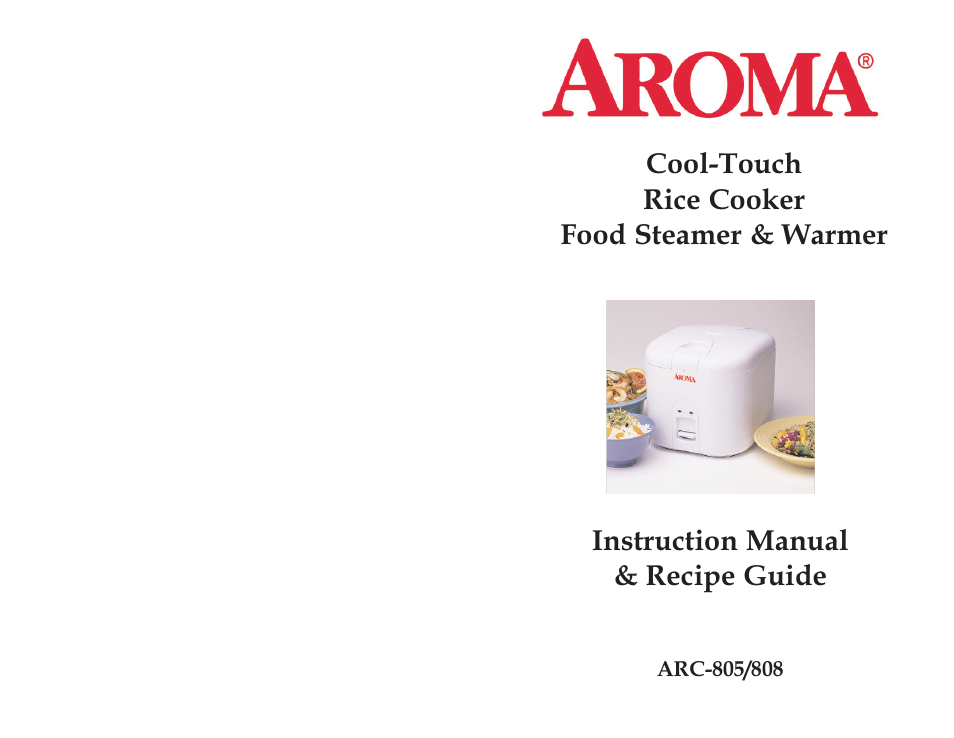 Aroma ARC-805 User Manual | 21 pages